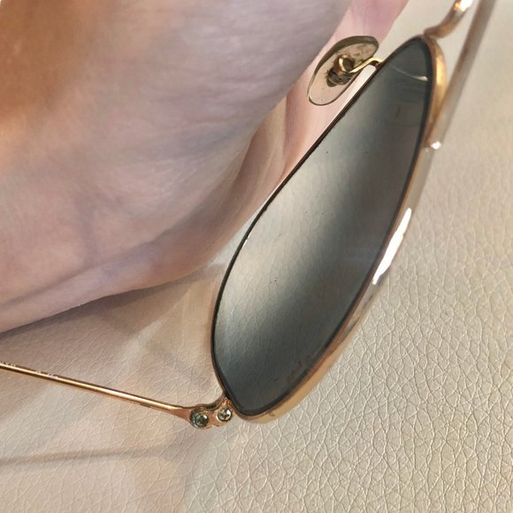 Gold and Blue Gradient Ray-Ban Aviators - Picture 8 of 9